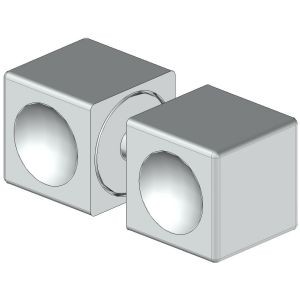 5q12-3s9t 5Q12 HIP-Q szögeltes ajtógomb, 20x20 mm