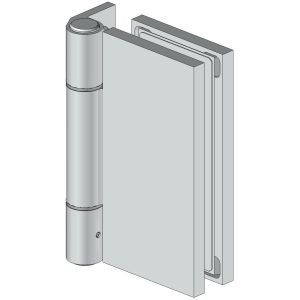 8653-mnrc 8653 Szögletes fal-üveg oldalpánt keskeny falcú ajtótokhoz