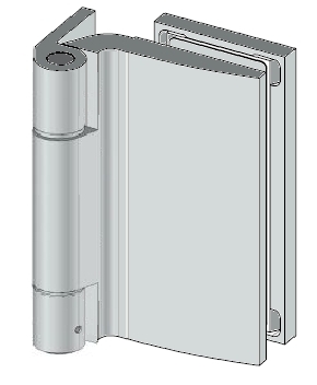8674-cx8s 8674 Szögletes fal-üveg oldalpánt 30-42 mm ajtófalchoz