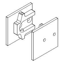 B110EP76 B110E P76 Fluido+ végelem - fali csatlakozó fixüveghez